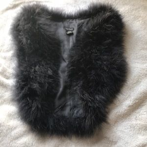 Grey fur vest, size xs